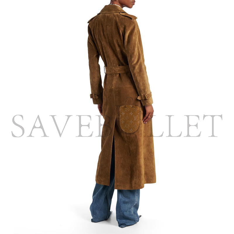 Y51 SUEDE TRENCH COAT